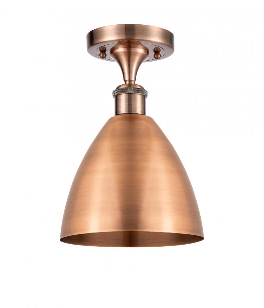 Bristol - 1 Light - 8 inch - Antique Copper - Semi-Flush Mount