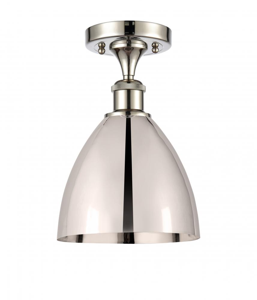 Bristol - 1 Light - 8 inch - Polished Nickel - Semi-Flush Mount