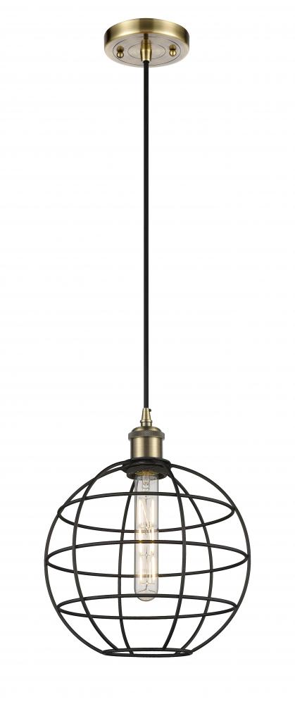 Lake Placid - 1 Light - 10 inch - Antique Brass - Mini Pendant