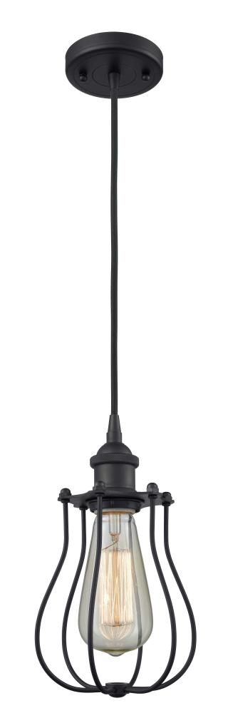 Barrington - 1 Light - 6 inch - Matte Black - Cord hung - Mini Pendant