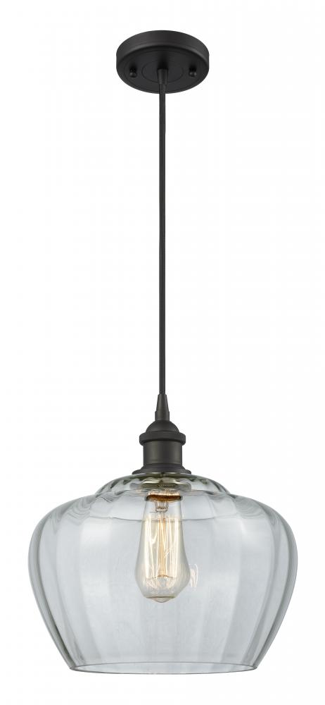 Fenton - 1 Light - 11 inch - Oil Rubbed Bronze - Cord hung - Mini Pendant