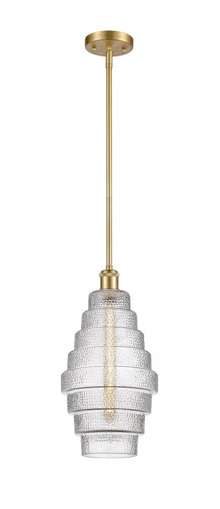 Cascade - 1 Light - 8 inch - Satin Gold - Mini Pendant