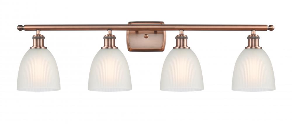 Castile - 4 Light - 36 inch - Antique Copper - Bath Vanity Light