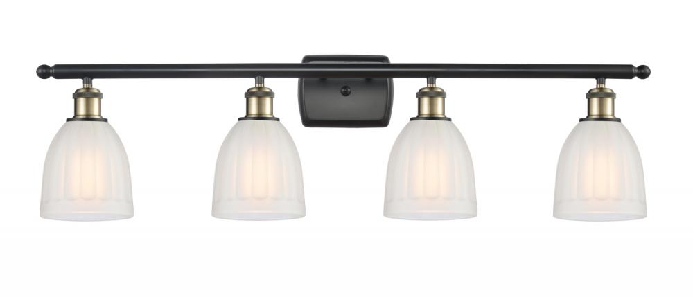 Brookfield - 4 Light - 36 inch - Black Antique Brass - Bath Vanity Light