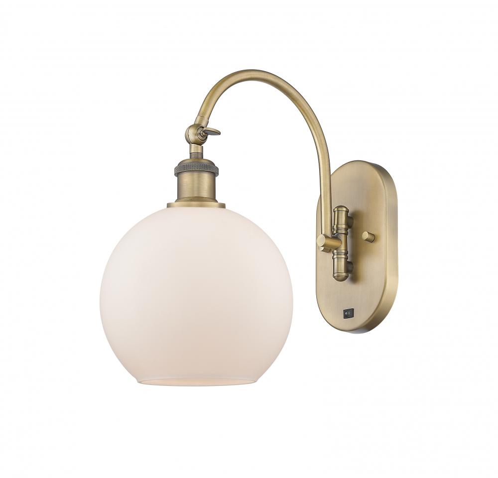 Athens - 1 Light - 8 inch - Brushed Brass - Adjustable Swing Arm