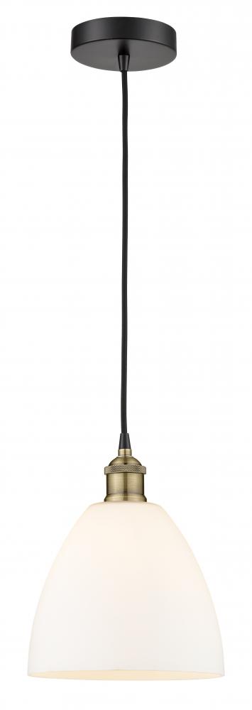 Bristol - 1 Light - 9 inch - Black Antique Brass - Cord hung - Mini Pendant