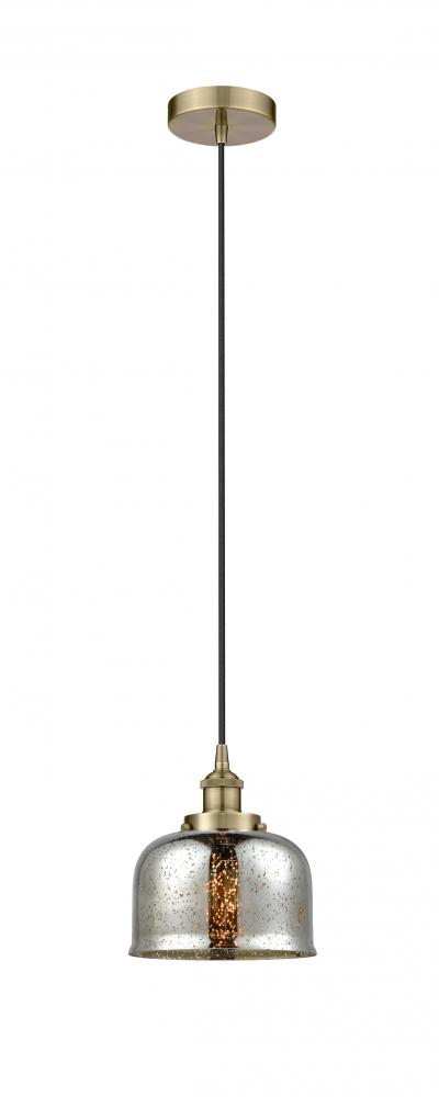 Cone - 1 Light - 8 inch - Antique Brass - Mini Pendant