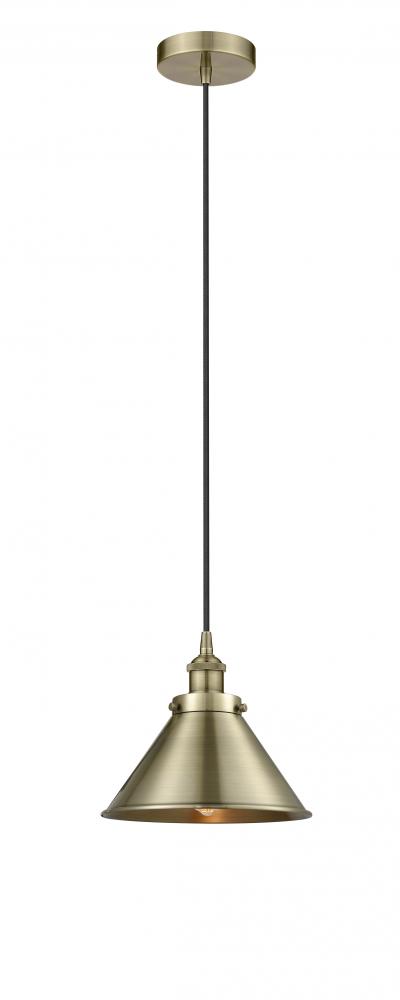 Edison - 1 Light - 10 inch - Antique Brass - Mini Pendant