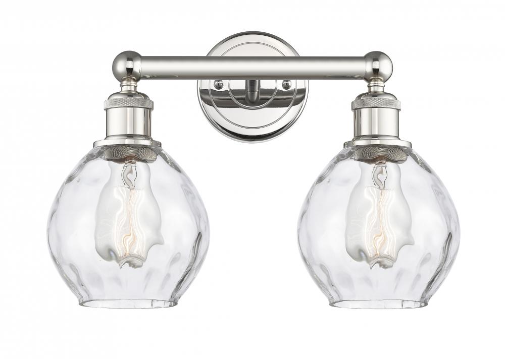 Waverly - 2 Light - 15 inch - Polished Nickel - Bath Vanity Light