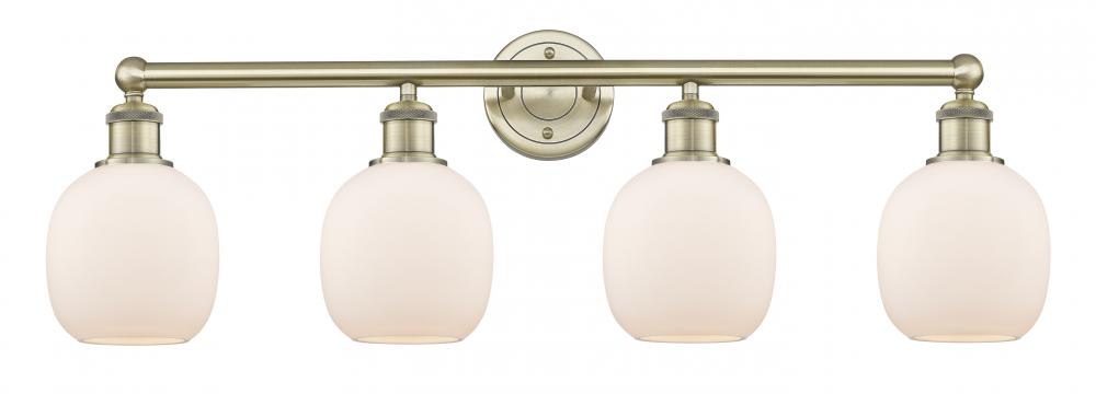 Belfast - 4 Light - 33 inch - Antique Brass - Bath Vanity Light