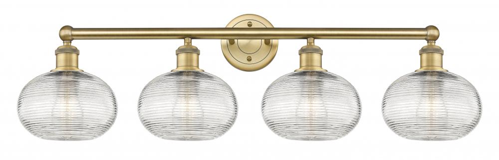 Ithaca - 4 Light - 35 inch - Brushed Brass - Bath Vanity Light