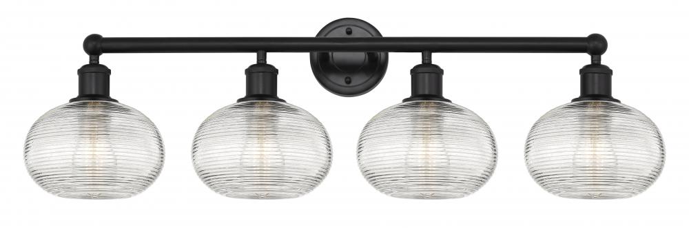 Ithaca - 4 Light - 35 inch - Matte Black - Bath Vanity Light