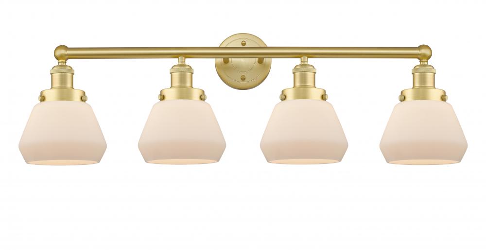 Fulton - 4 Light - 34 inch - Satin Gold - Bath Vanity Light