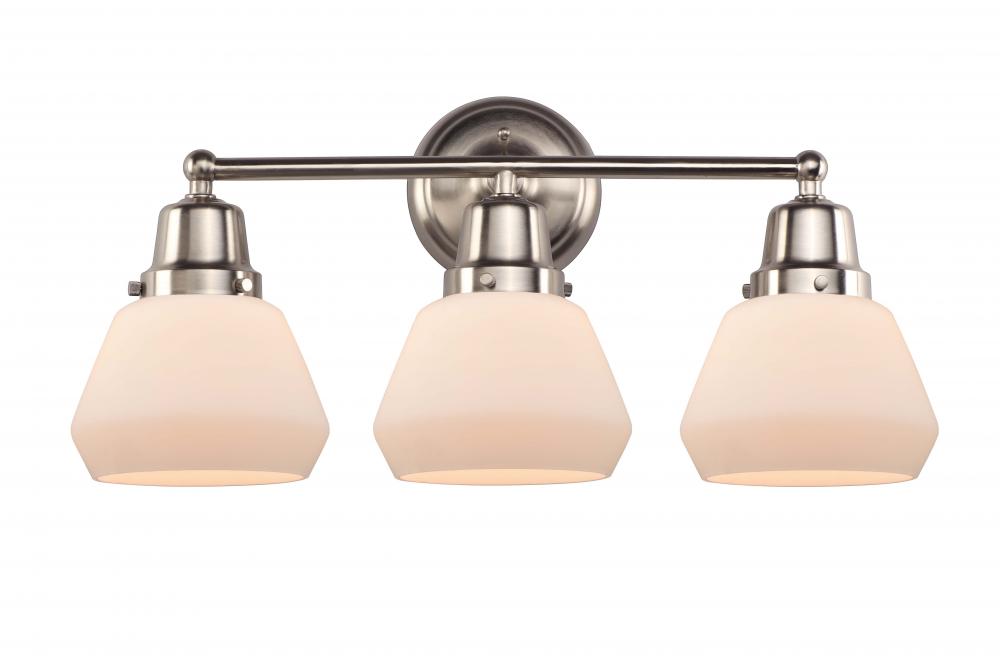 Fulton - 3 Light - 23 inch - Brushed Satin Nickel - Bath Vanity Light