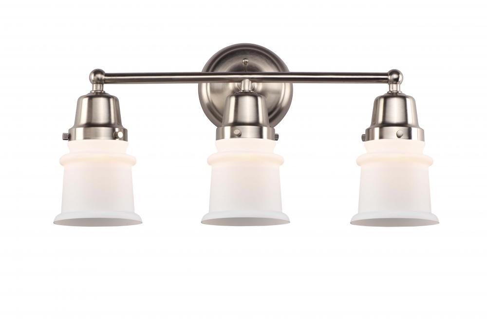 Canton - 3 Light - 21 inch - Brushed Satin Nickel - Bath Vanity Light