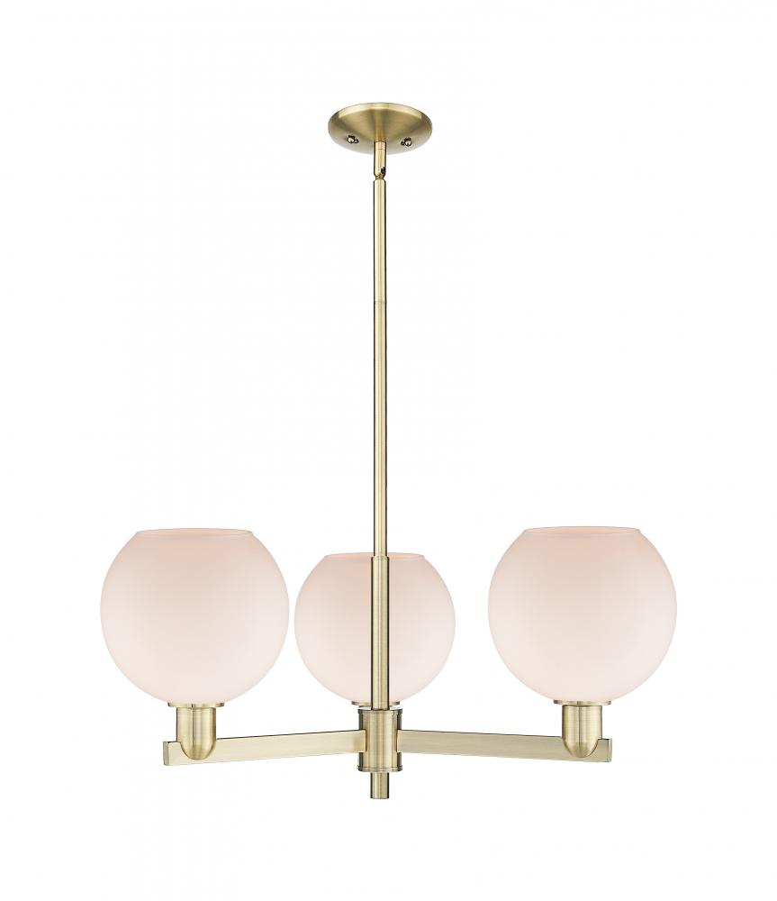 Athens - 3 Light - 30 inch - Antique Brass - Stem hung - Pendant