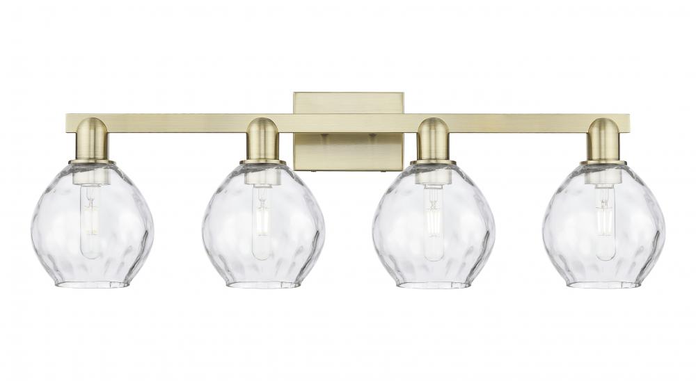 Waverly - 4 Light - 33 inch - Antique Brass - Bath Vanity Light