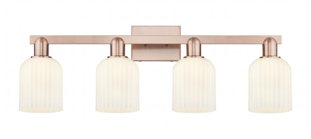 Bridal Veil - 4 Light - 36 inch - Antique Brass - Bath Vanity Light