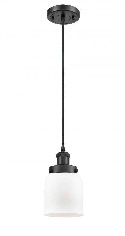 Bell - 1 Light - 5 inch - Matte Black - Cord hung - Mini Pendant