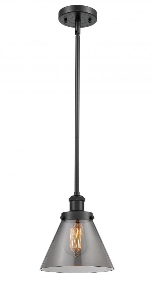 Cone - 1 Light - 8 inch - Matte Black - Mini Pendant