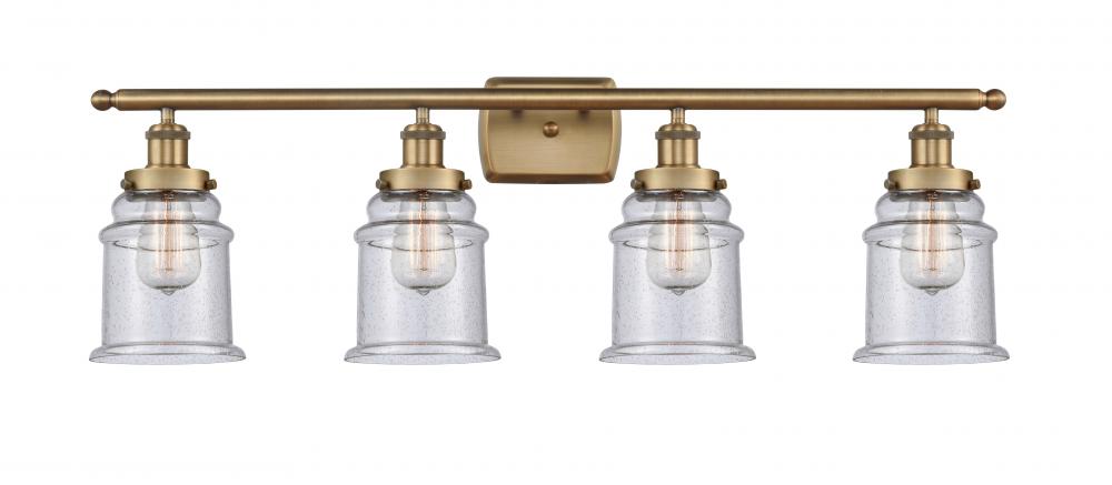 Canton - 4 Light - 36 inch - Brushed Brass - Bath Vanity Light