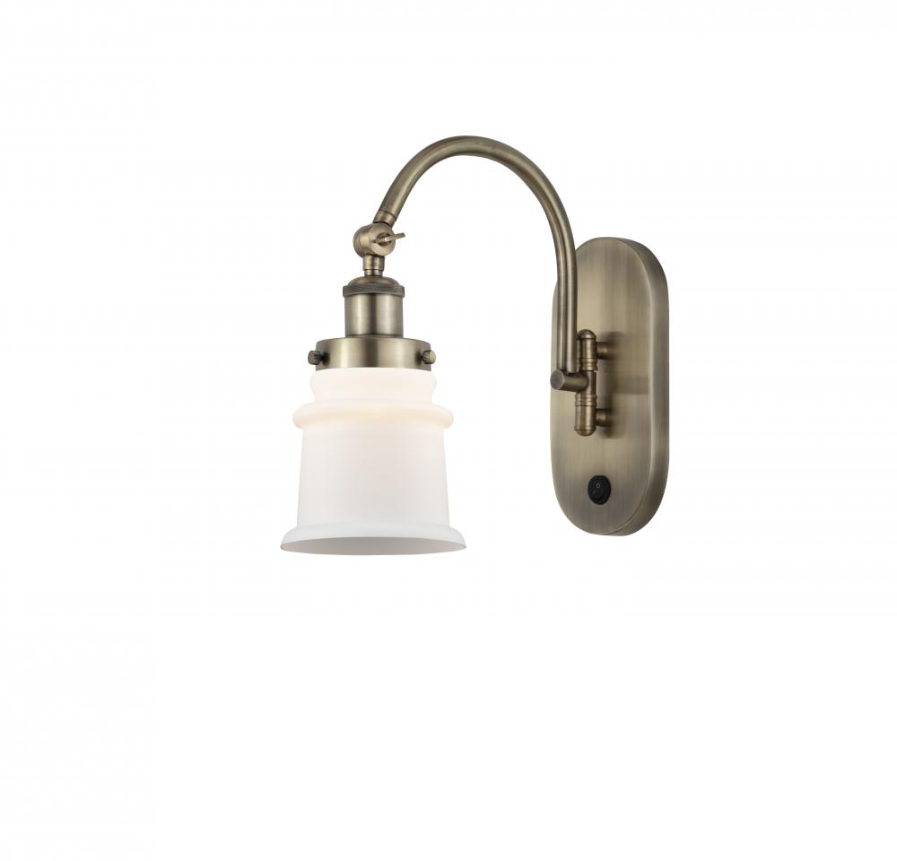 Canton - 1 Light - 7 inch - Antique Brass - Sconce