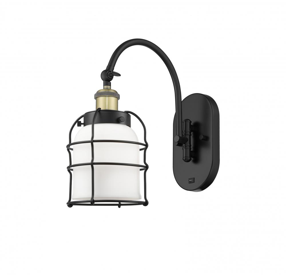 Bell Cage - 1 Light - 6 inch - Black Antique Brass - Sconce