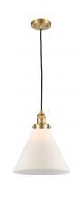 Innovations Lighting 201C-SG-G41-L - Cone - 1 Light - 12 inch - Satin Gold - Cord hung - Mini Pendant