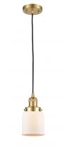 Innovations Lighting 201C-SG-G51 - Bell - 1 Light - 5 inch - Satin Gold - Cord hung - Mini Pendant