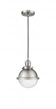 Innovations Lighting 201C-SN-HFS-64-SN - Hampden - 1 Light - 7 inch - Brushed Satin Nickel - Cord hung - Mini Pendant