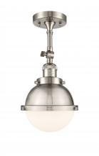 Innovations Lighting 201F-SN-HFS-61-SN - Hampden - 1 Light - 7 inch - Brushed Satin Nickel - Semi-Flush Mount