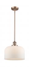 Innovations Lighting 201S-AC-G71-L - Bell - 1 Light - 12 inch - Antique Copper - Stem Hung - Mini Pendant