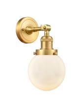 Innovations Lighting 203-SG-G201-6 - Beacon - 1 Light - 6 inch - Satin Gold - Sconce