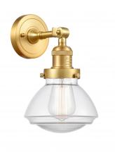 Innovations Lighting 203-SG-G322-LED - Olean - 1 Light - 7 inch - Satin Gold - Sconce