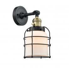 Innovations Lighting 203SW-BAB-G51-CE - Bell Cage - 1 Light - 6 inch - Black Antique Brass - Sconce