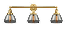 Innovations Lighting 205-SG-G173 - Fulton - 3 Light - 30 inch - Satin Gold - Bath Vanity Light