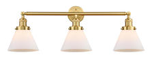 Innovations Lighting 205-SG-G41 - Cone - 3 Light - 32 inch - Satin Gold - Bath Vanity Light