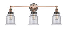 Innovations Lighting 205BP-ACBK-G184 - Canton - 3 Light - 30 inch - Antique Copper - Bath Vanity Light