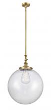 Innovations Lighting 206-BB-G204-18 - Beacon - 1 Light - 12 inch - Brushed Brass - Stem Hung - Mini Pendant