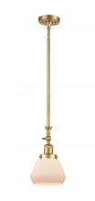 Innovations Lighting 206-SG-G171 - Fulton - 1 Light - 7 inch - Satin Gold - Stem Hung - Adjustable Mini Pendant