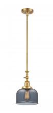 Innovations Lighting 206-SG-G73-LED - Bell - 1 Light - 8 inch - Satin Gold - Stem Hung - Adjustable Mini Pendant