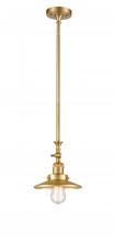 Innovations Lighting 206-SG-M4-LED - Railroad - 1 Light - 8 inch - Satin Gold - Stem Hung - Adjustable Mini Pendant