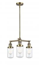 Innovations Lighting 207-AB-G312-LED - Dover - 3 Light - 17 inch - Antique Brass - Stem Hung - Chandelier