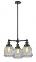 Innovations Lighting 207-OB-G142 - Chatham - 3 Light - 24 inch - Oil Rubbed Bronze - Stem Hung - Chandelier