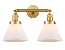 Innovations Lighting 208-SG-G41 - Cone - 2 Light - 18 inch - Satin Gold - Bath Vanity Light