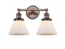 Innovations Lighting 208BP-ACBK-G41 - Cone - 2 Light - 18 inch - Antique Copper - Bath Vanity Light