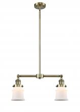 Innovations Lighting 209-AB-G181S - Canton - 2 Light - 21 inch - Antique Brass - Stem Hung - Island Light