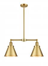Innovations Lighting 209-SG-M13-SG - Appalachian - 2 Light - 23 inch - Satin Gold - Stem Hung - Adjustable Island Light