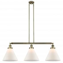 Innovations Lighting 213-AB-G41-L-LED - Cone - 3 Light - 44 inch - Antique Brass - Stem Hung - Adjustable Island Light