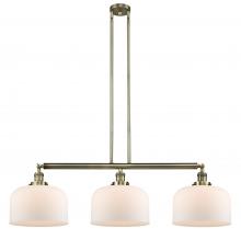 Innovations Lighting 213-AB-G71-L-LED - Bell - 3 Light - 42 inch - Antique Brass - Stem Hung - Adjustable Island Light